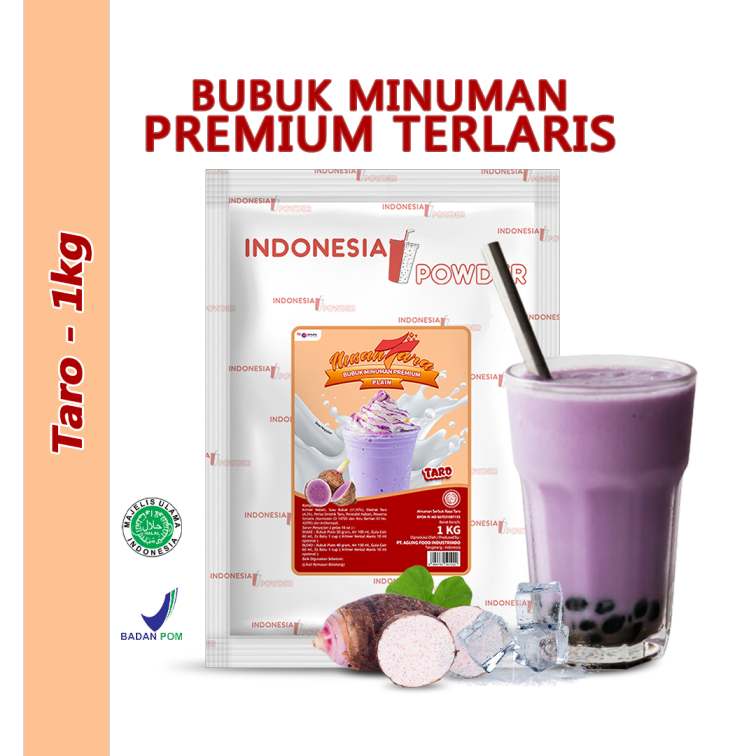 

Taro Premium Plain 1Kg / Nusantara Powder / Tanpa Gula 1Kg