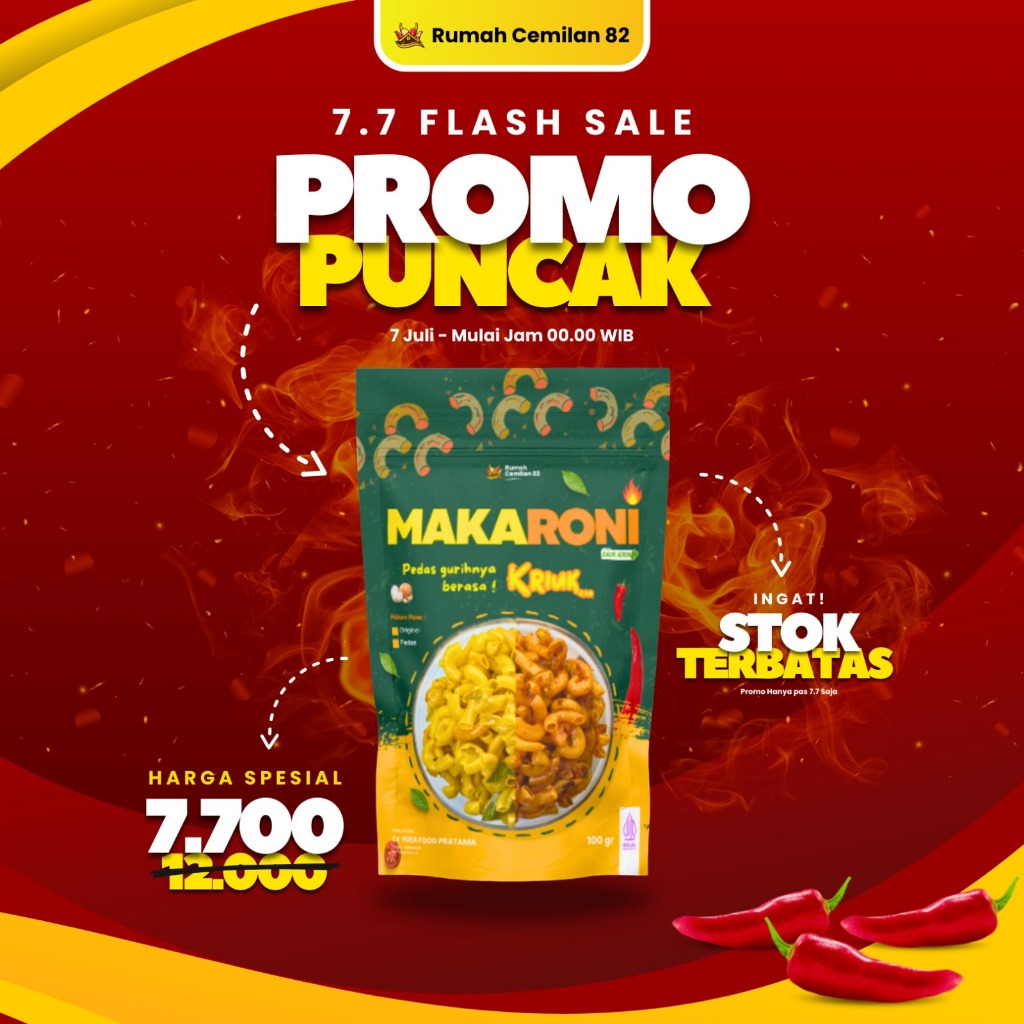 

Makaroni original 100gr | kemasan premium
