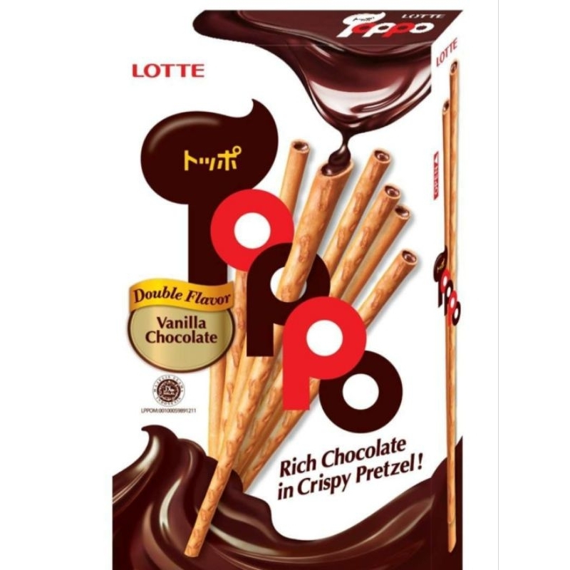 

Lotte Toppo Vanilla Chocolate Coklat Box