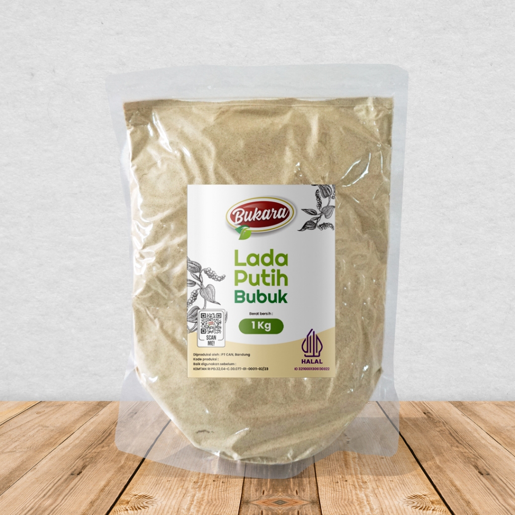 

Lada Putih Bubuk 1 Kg / Merica Putih Bubuk Premium Quality
