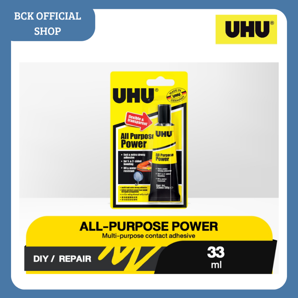 

Lem Serbaguna UHU All Purpose Power 33 ml (PCS)