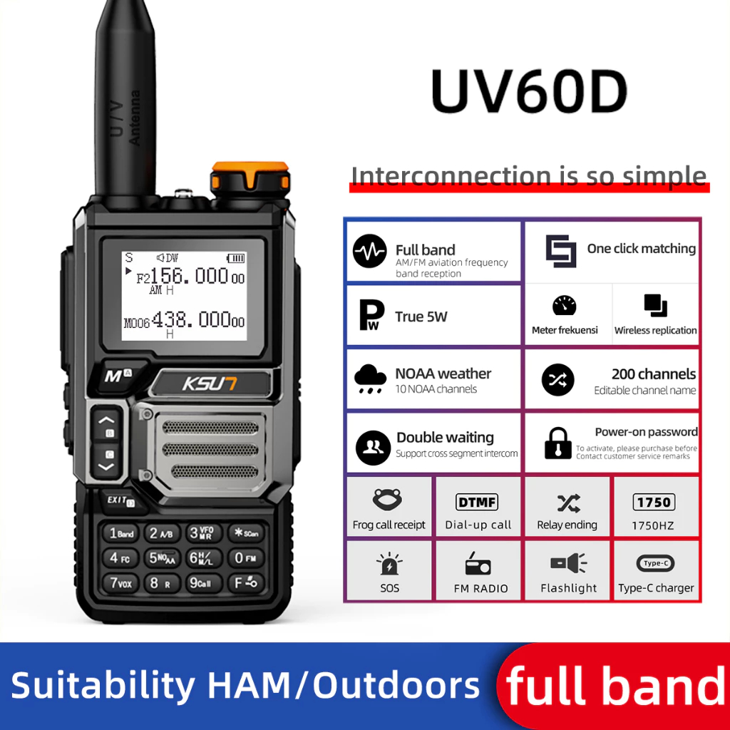 HT KSUN 5BAND 5WATT SUDAH DI UNLOCK SEMUA FREQUENCY