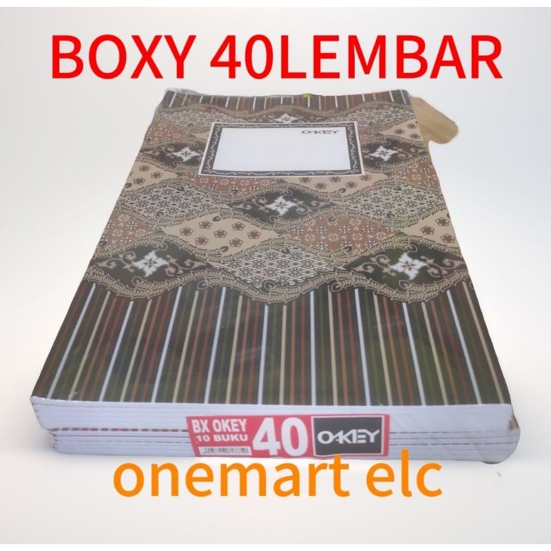 

BUKU TULIS BOXY OKEY 40LEMBAR 1PAK 10PCS