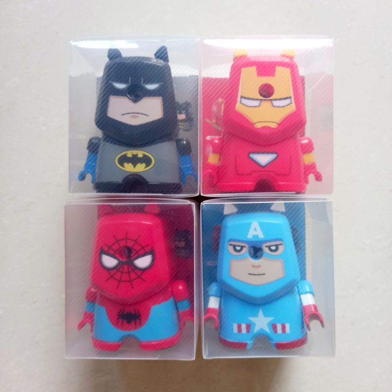 

[ ECER MURAH ] Rautan Serutan Pensil Putar Pencil Sharpener Super Hero Avengers ( Ukuran 7.5 x 9.5 x 9 cm )