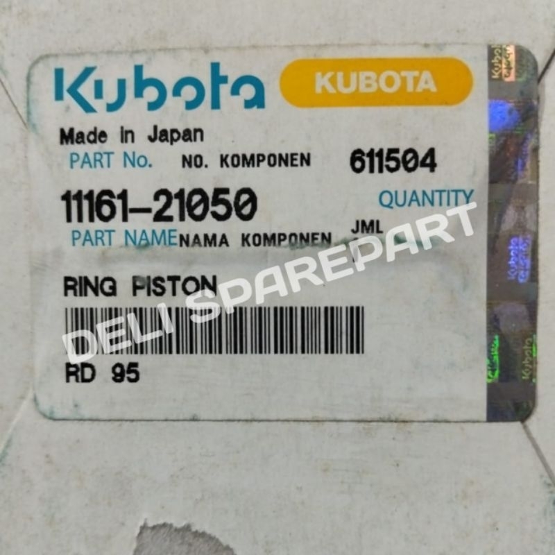Rd95 Ring piston kubota Rd95 original