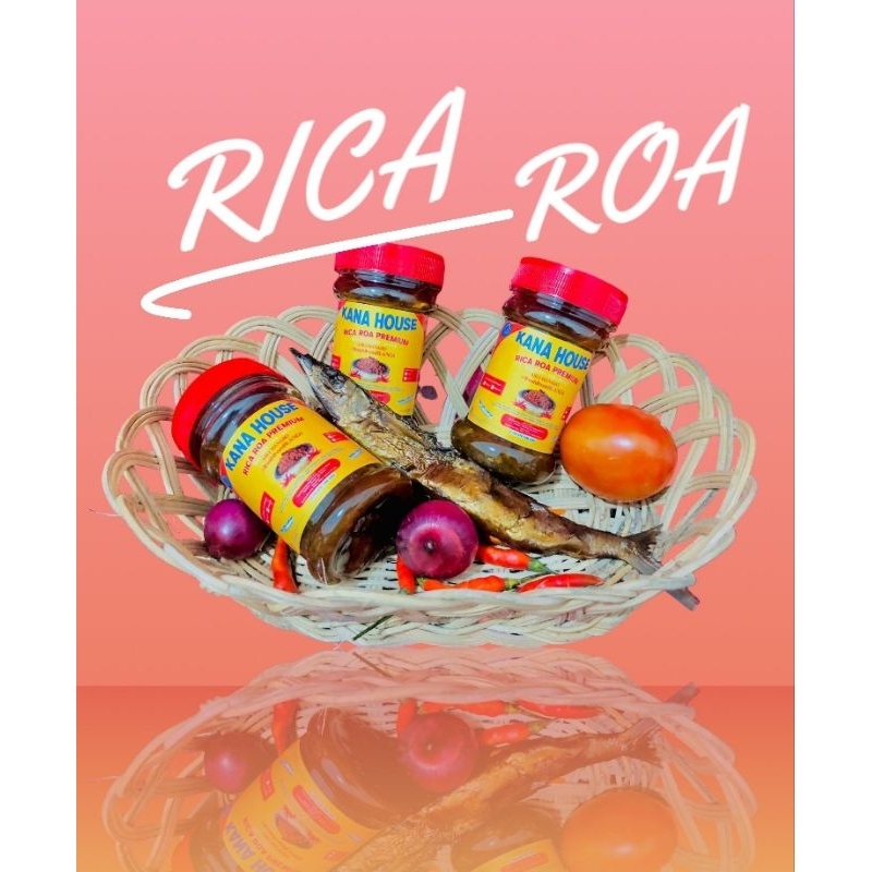 

Rica Roa Sambal Roa Kana House 150gr Manado Asli Homemade Premium Ciri Khas Bertekstur Level Pedas by Request