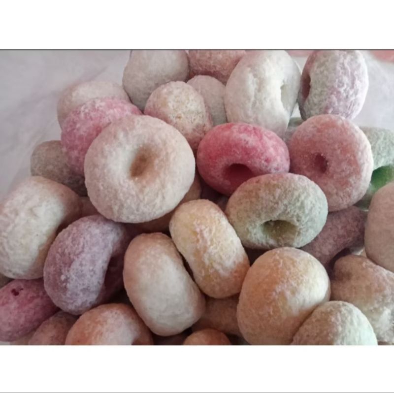 

GRATIS ONGKIR LADU DONAT WARNA, GABUS DONAT 1KG