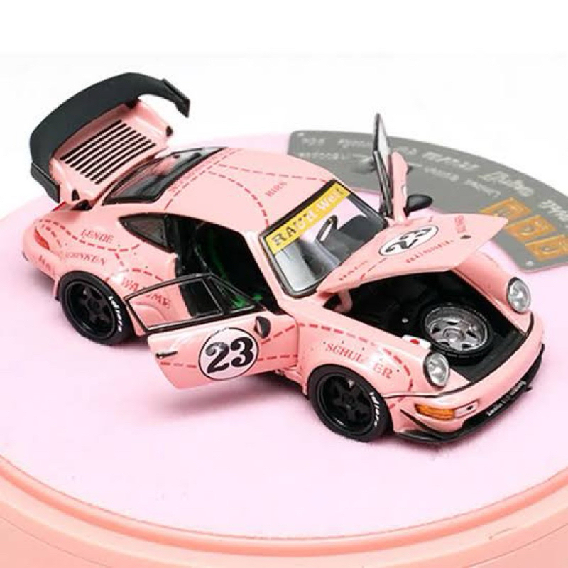 PGM 1/64 Porsche RWB Pink Pig Rauh Welt Begriff