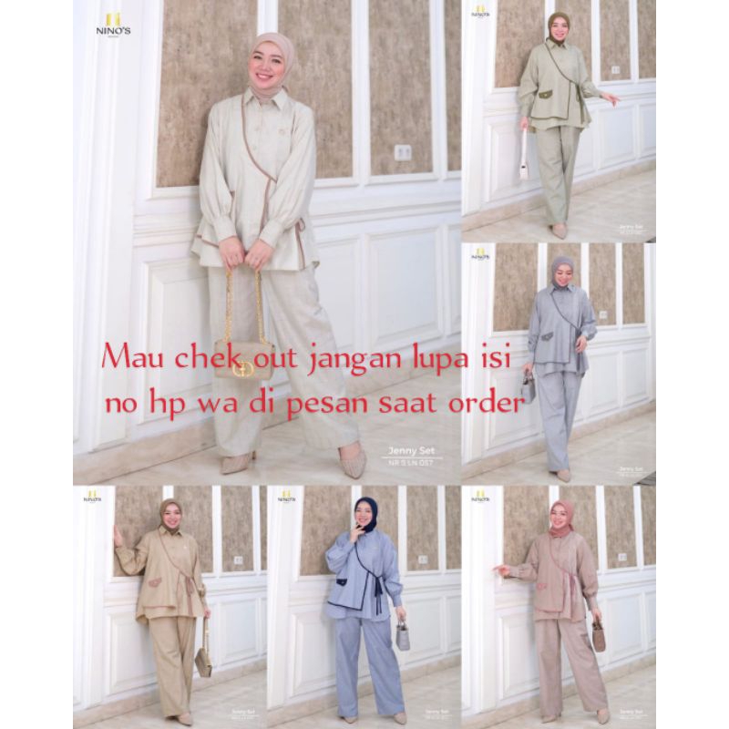 JENNY SETELAN CELANA TERBARU BY NINOS ORIGINAL