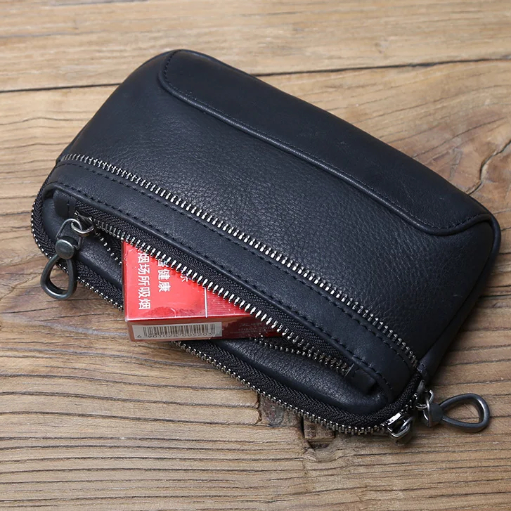 Dompet Hp Pinggang Kulit Asli - Tas Pinggang Pria Kulit Sapi - Tas Kulit Pria