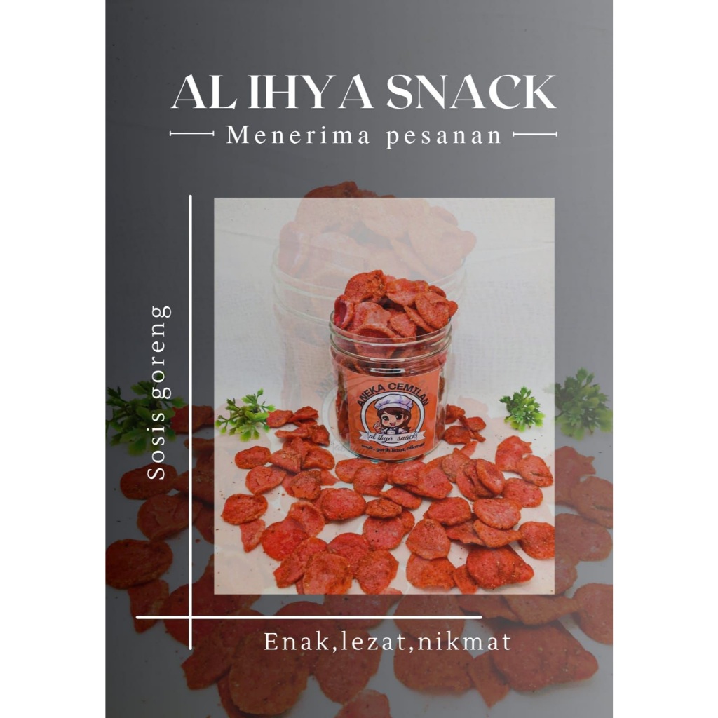 

Snack Kiloan KERIPIK SOSRENG SOSIS GORENG PEDAS CIKRUH