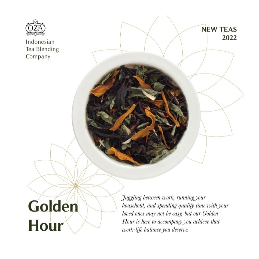 

OZA Tea - Golden Hour | Artisan Tea - Black Tea | Specialty Grade | Teh Premium | 40 gram (20 cups)
