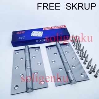 Engsel Tebal Merk Soligen 5" Pintu Jendela 5 Inch Inci 5Inch 5Inci Kuat