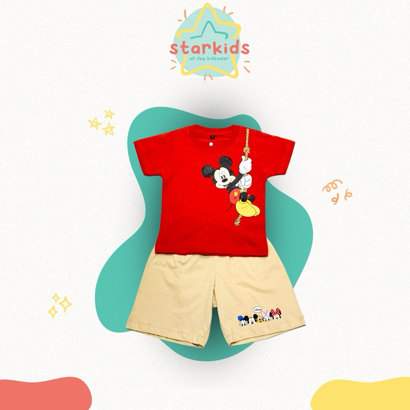 baju kaos celana anak bayi- mickey mouse