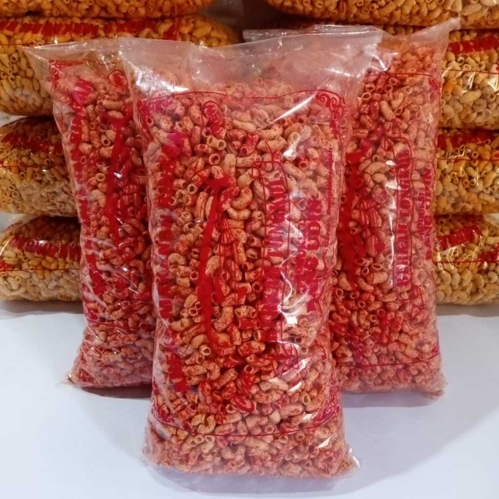 

MAKARONI PIPA BANTET RASA BALADO PEDAS MANIS EXSTRA 1KG/BALL