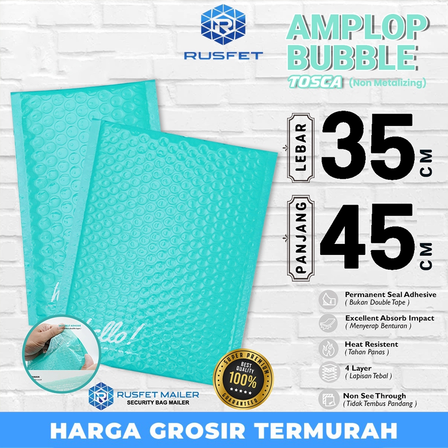 

AMPLOP BUBBLE MAILER TOSCA 35x45cm RUFSET ENVELOPE WRAP PREMIUM