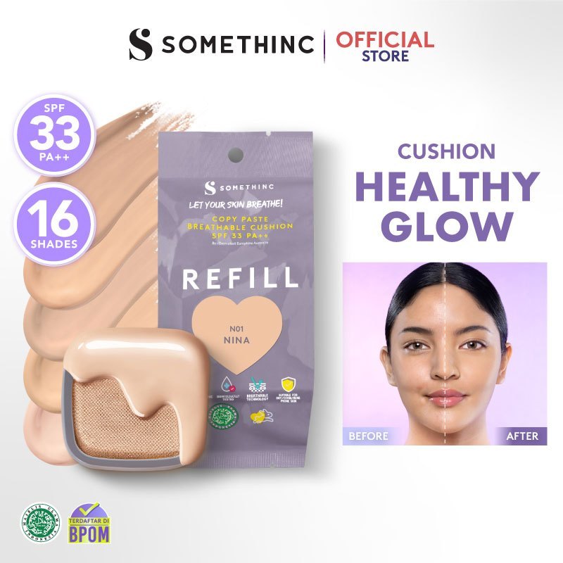 Expired bulan 1/2026 ! - Somethinc - Refill- Copy Paste Breathable Mesh Cushion SPF 33 PA++ / refill