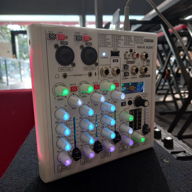 Wave mix 4 usb mixer audio