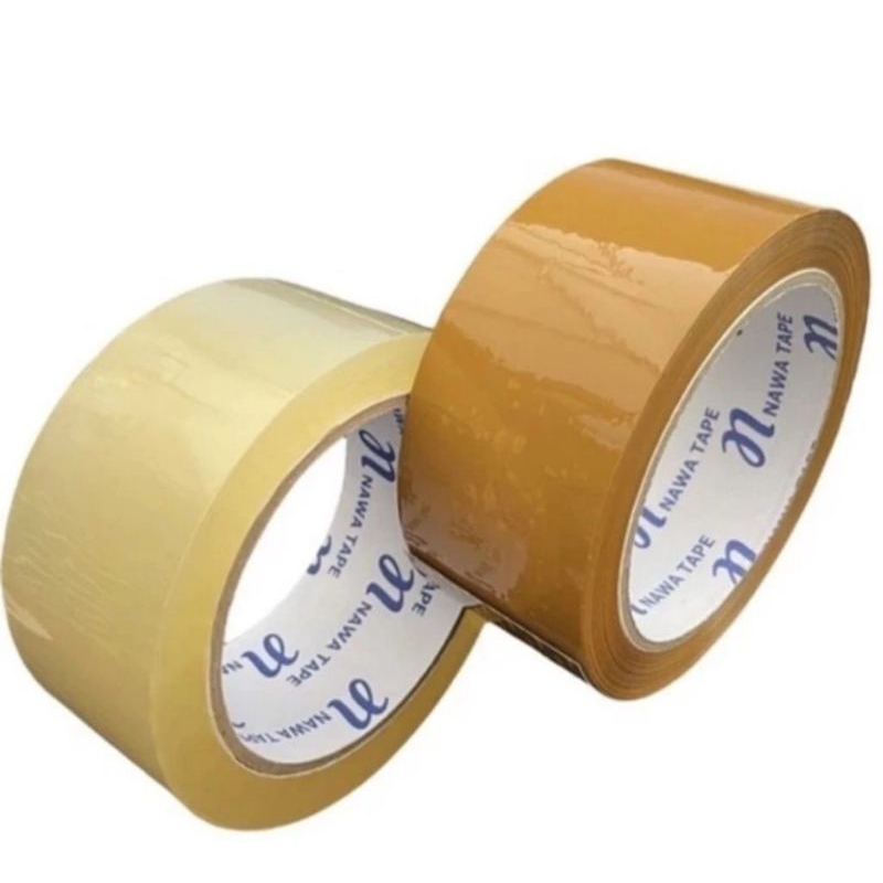 

LAKBAN PACKING LAKBAN BENING DAN COKLAT NAWA 45 MM X 90 YARD HARGA 6 PCS