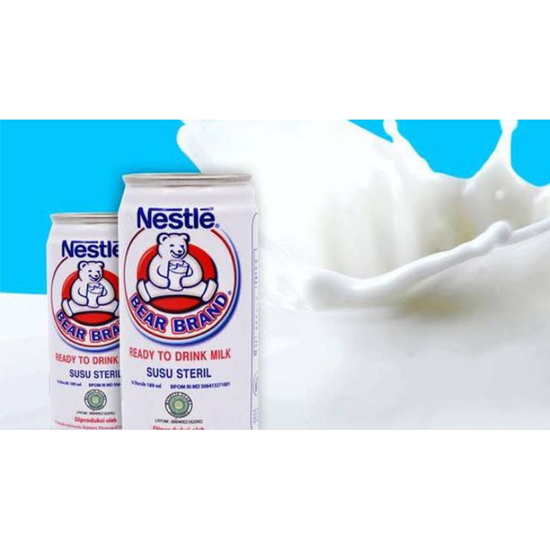 

BEAR BRAND Susu kaleng Steril 189ml*6