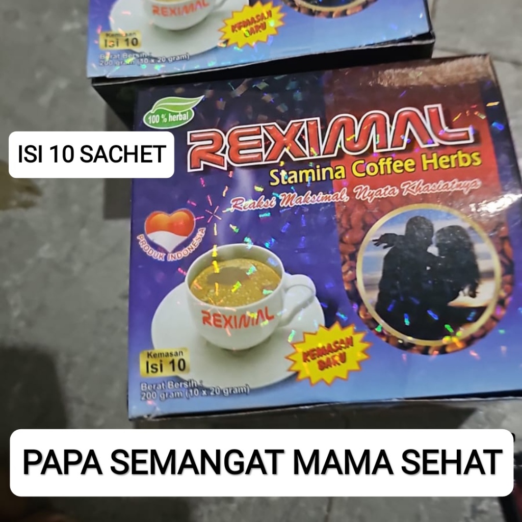 

Kopi Reximax Original isi 10 Sachet - kopi Tahan Lama di Ranjang dan Kuat