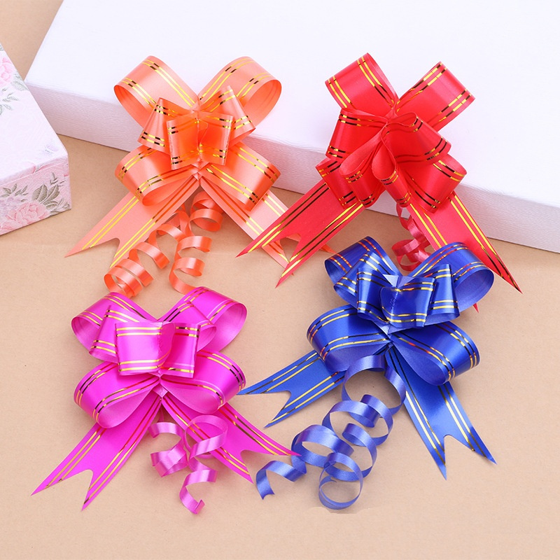 

aiGooTan - PITA TARIK LIST EMAS - Serut Parcel Kado Souvenir Suvenir Hiasan Lis Ribbon Pull Gold