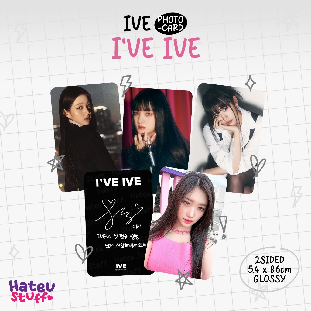 IVE Unofficial Photocard I've IVE, Kitsch + I AM Selca