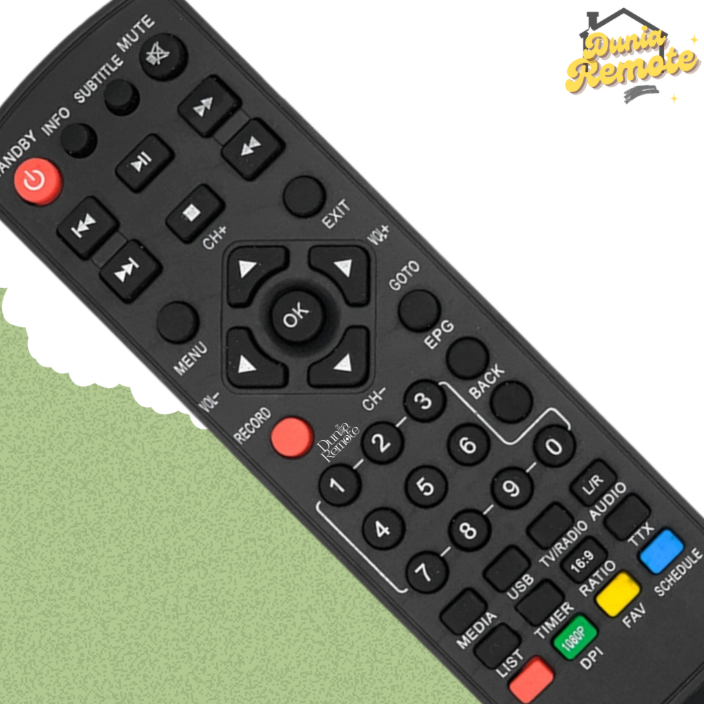 Remot Remote Set top box DVB T2 Venus Cabe Rawit XtremerBien1