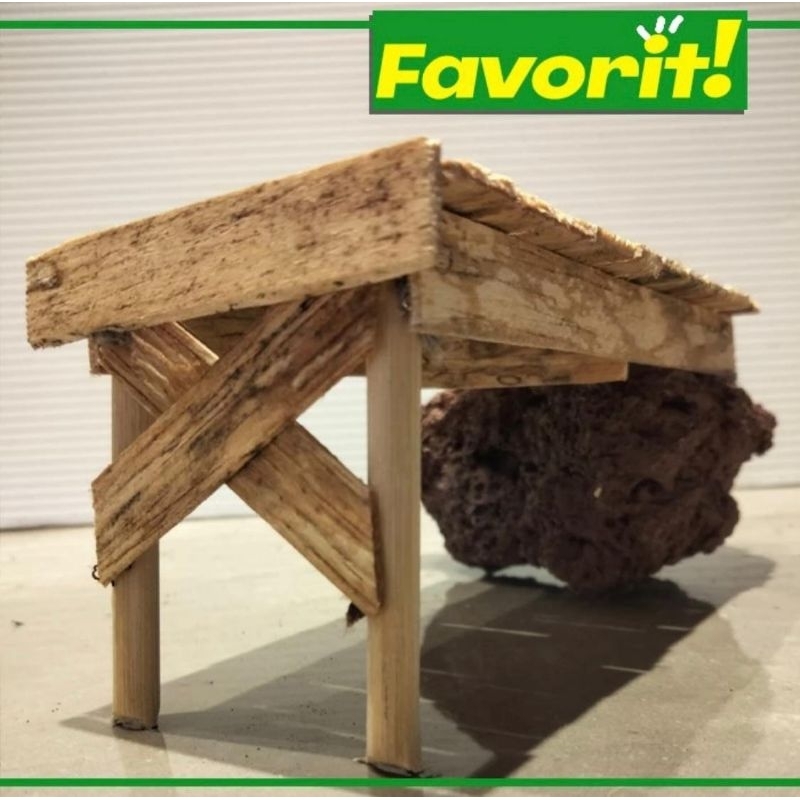 Dermaga Kayu Hiasan Aquarium Ikan Hias Tanaman Air Aquascape