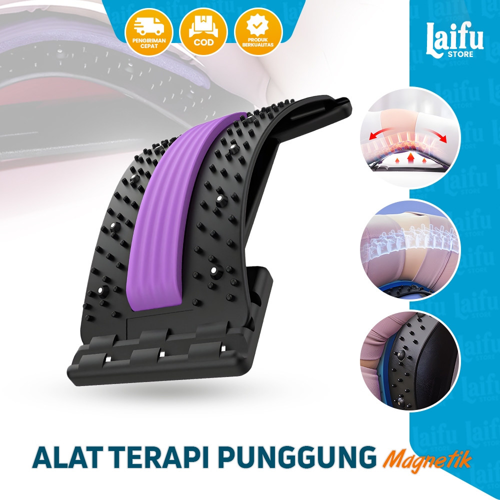 Alat Terapi Pijat Punggung Badan Bungkuk Sakit Pinggang Nyeri Tulang Belakang Sandaran Kursi Duduk