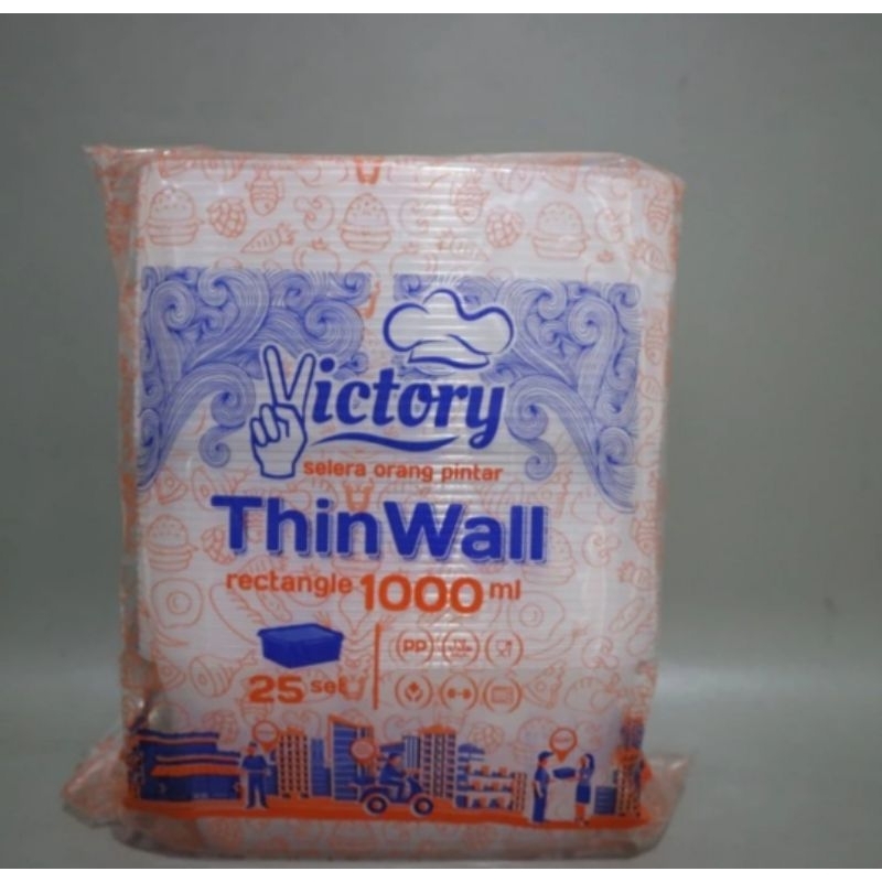 Thinwall Victory Rect 1000ml