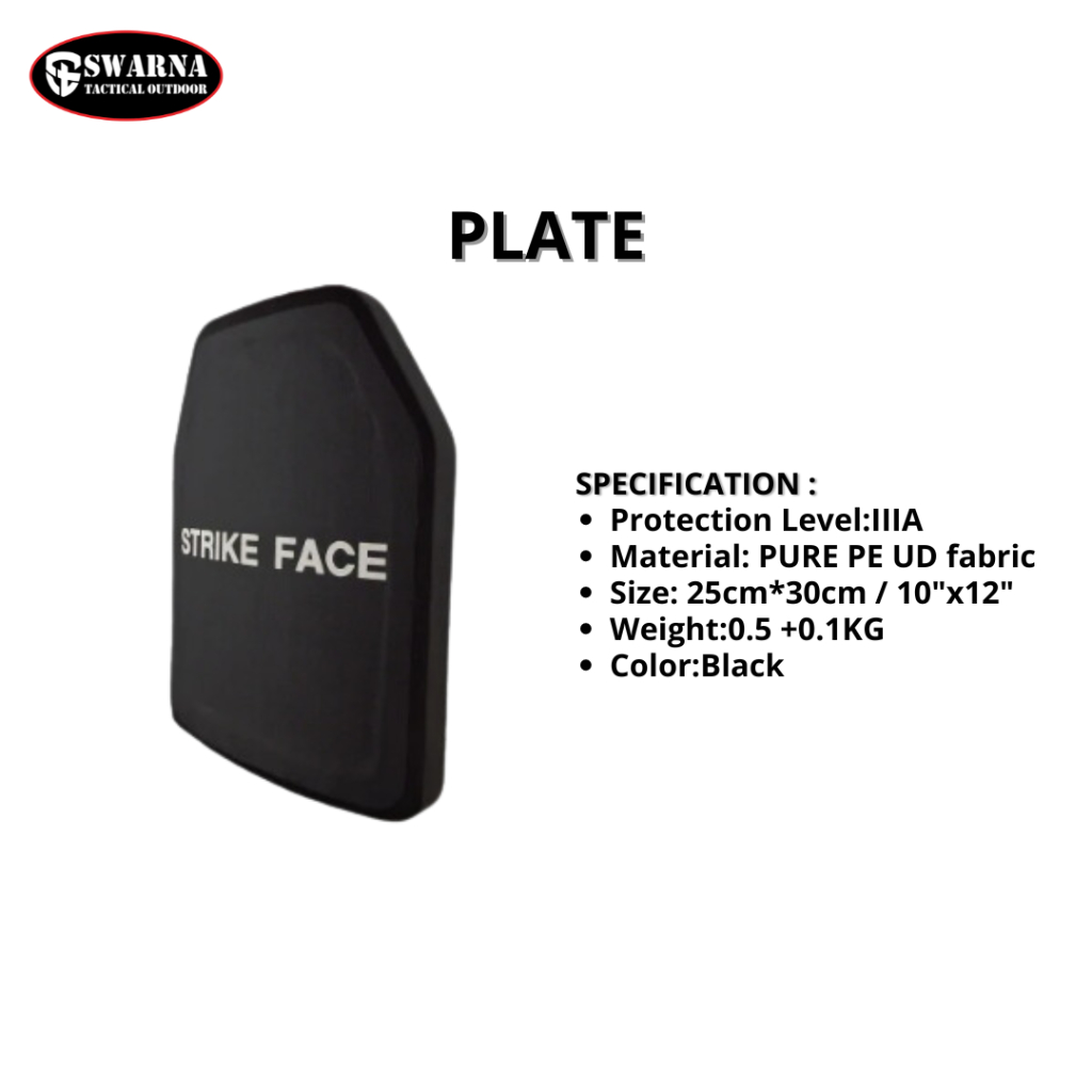 Plate Carrier - Pelindung Dada Plate Level 3/4 - Plate Rompi - Swarna Tactical