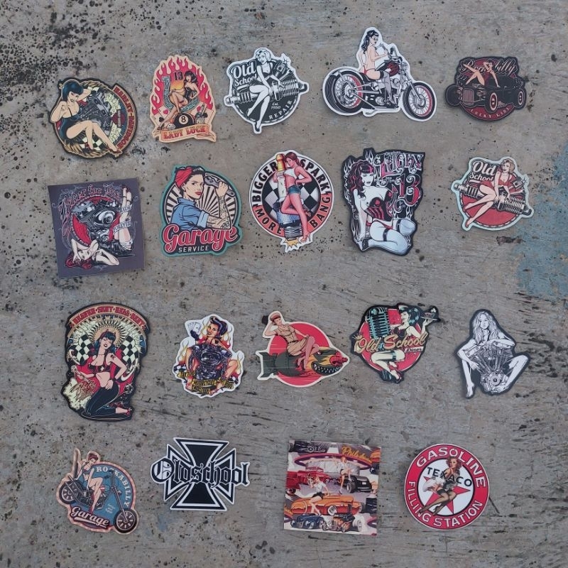 

STIKER - OLD SCHOOL - PIN UP VINTAGE