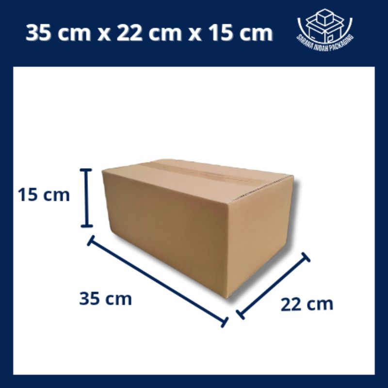 

(5 pcs) Kardus Packing Polos Besar, Box Packing dll 35x22x15 cm
