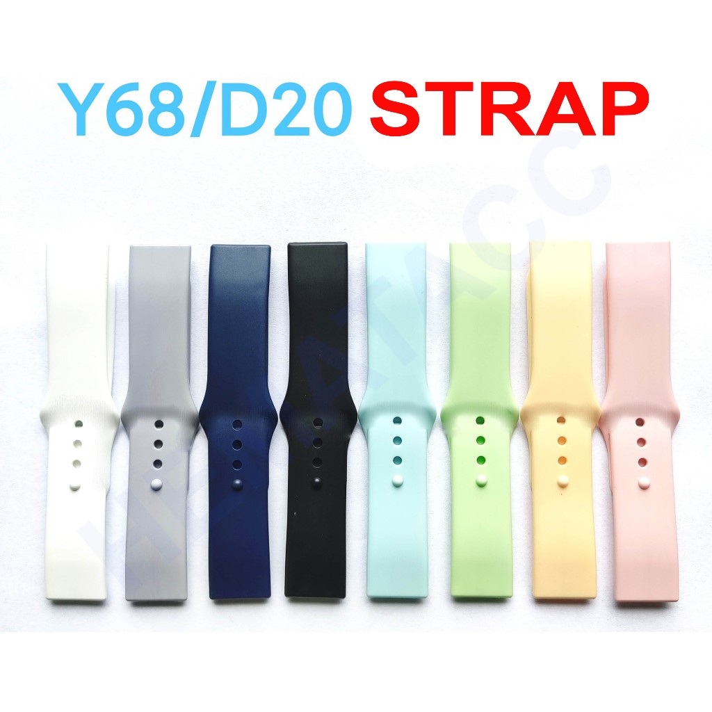 TERBARU TALI JAM BERLUBANG STRAP SMARTWATCH Y68 / D20 / 116 PLUS / D13 / VYATTA FITME ALPHA PRIME /