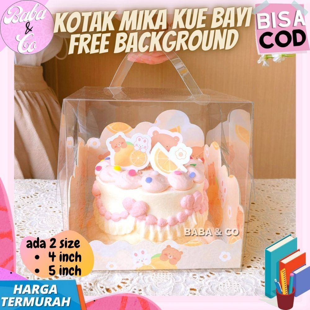 

KOTAK MIKA KUE FREE BACKGROUND BOX KUE BENING TRANSPARAN CAKE BOX KOREAN TRANPARANT PET