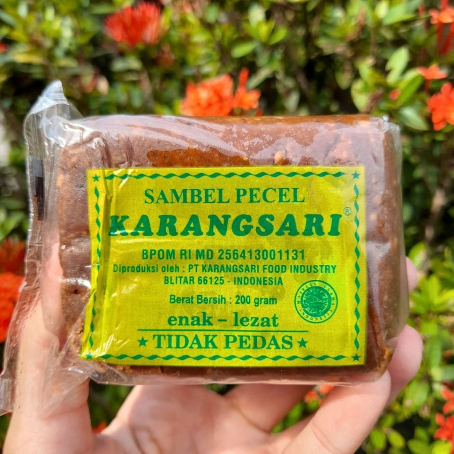 

Sambel Pecel Karangsari Bumbu Pecal Instan asli Blitar - Ori Sedang Pedas