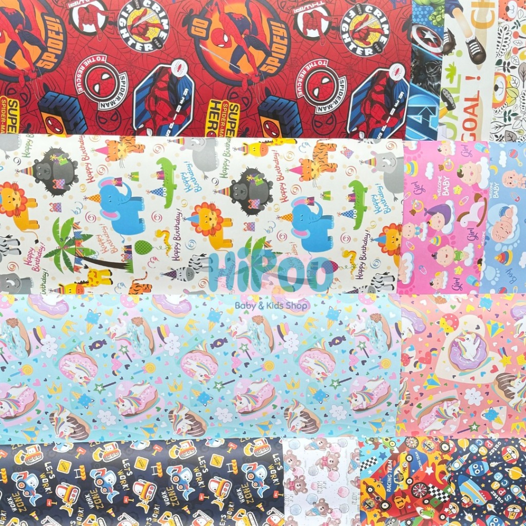 

Kertas Kado - Kertas Pembungkus Kado Aneka Motif