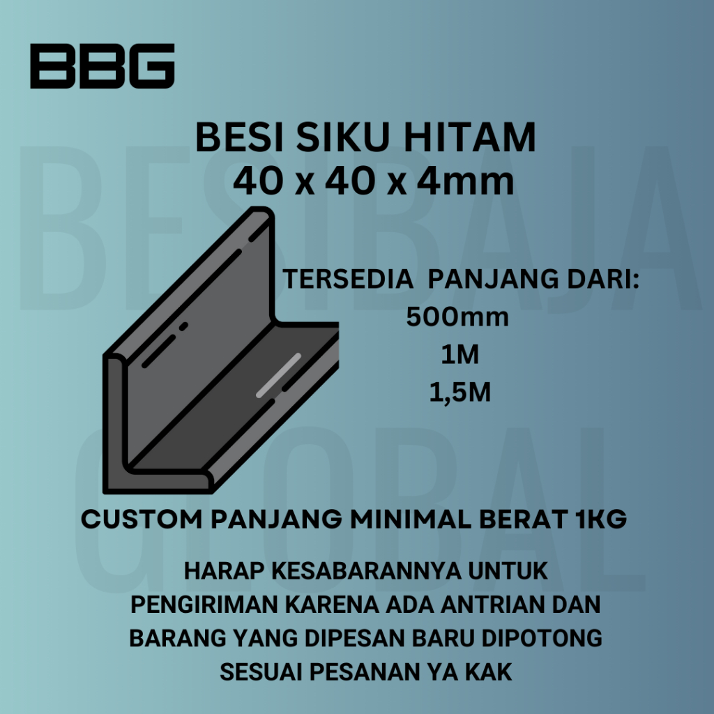 BESI SIKU 40 x 4mm x 1M