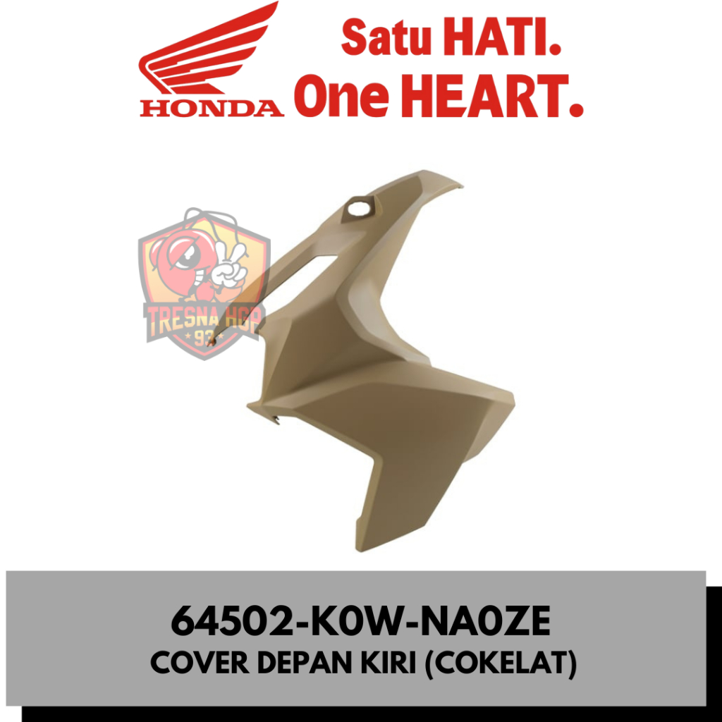64502-K0W-NA0ZE COVER DEPAN KIRI (COKELAT) HONDA ADV 160 ORIGINAL | COVER L FRONT SIDE 64502K0WNA0ZE