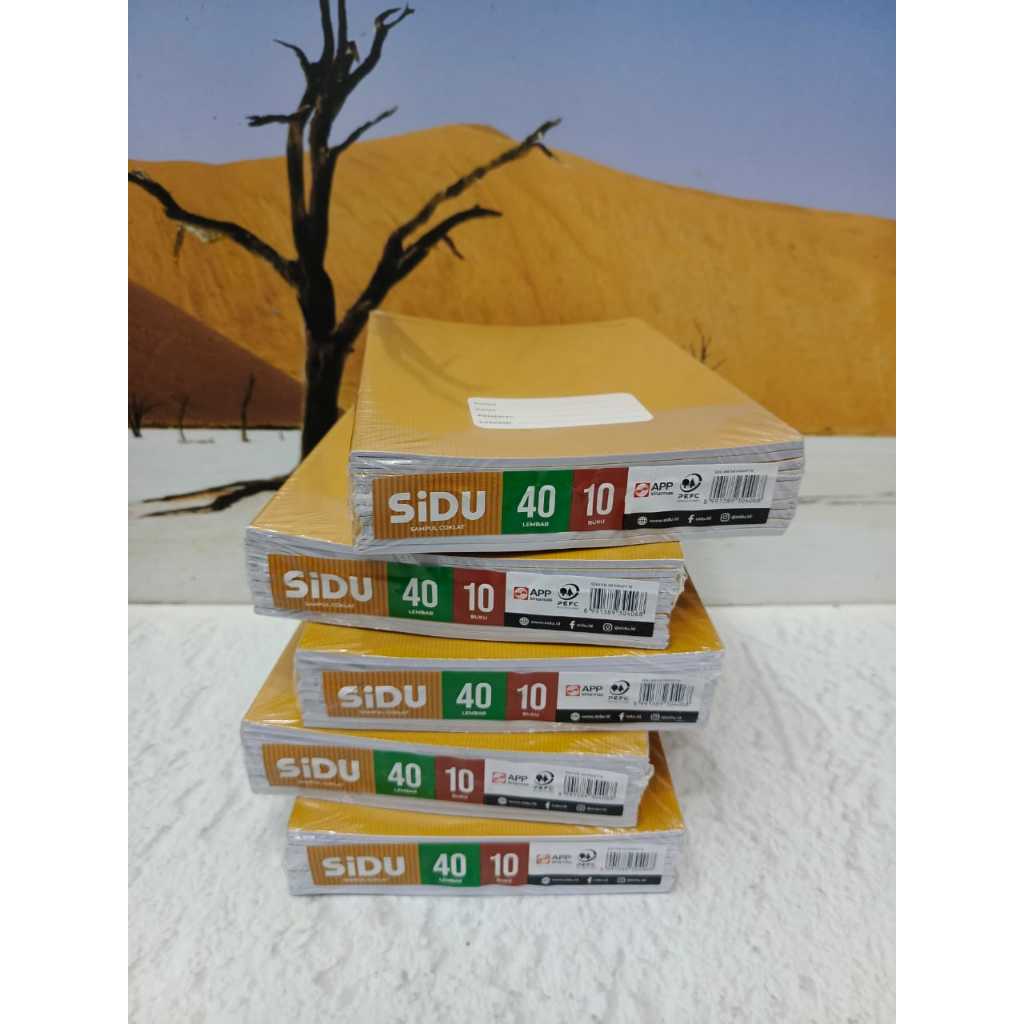 

HJK (10BUKU) Buku Tulis Sinar Dunia SIDU isi 40 cover depan motif seperti di sampul COKLAT KRAFT