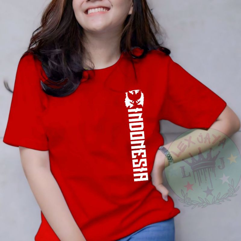 CUCI GUDANG Baju DEWASA 17 Agustus /Baju Hari Merdeka Wanita 17 Agustus lengan pendek/kaos 17