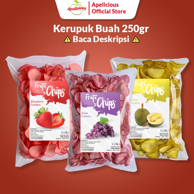 

TERBARU APELICIOUS Krupuk Buah Fruta 25g
