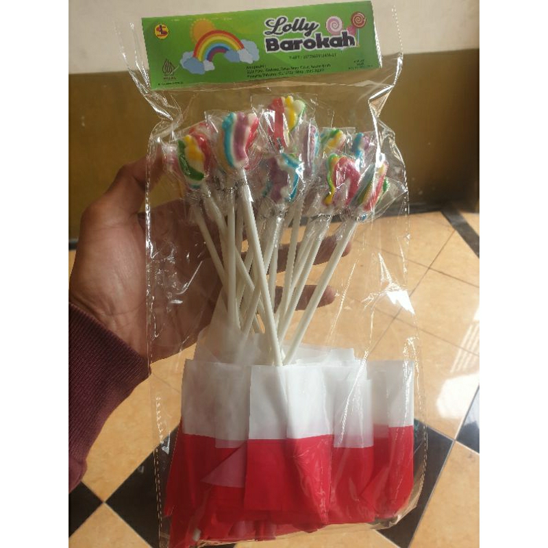 

Permen lolipop Bendera isi 20pcs
