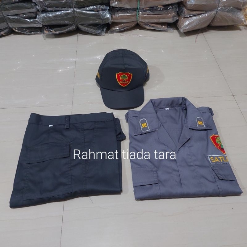 1SET SERAGAM LINMAS + TOPI, PDL LINMAS,SERAGAM HANSIP,BAJU LINMAS