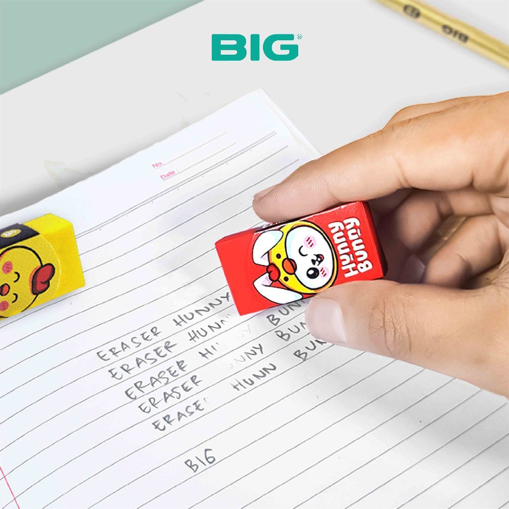 

1 Pcs BIG Penghapus / Eraser Pensil Warna Warni Kecil Dust Free Hunny Bunny Series ER-9243