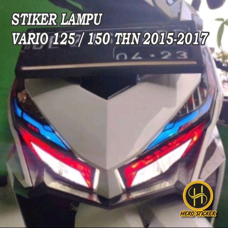 

STIKER LAMPU HEADLAMP MOTOR VARIO 2016-2017 SATU SET LENGKAP