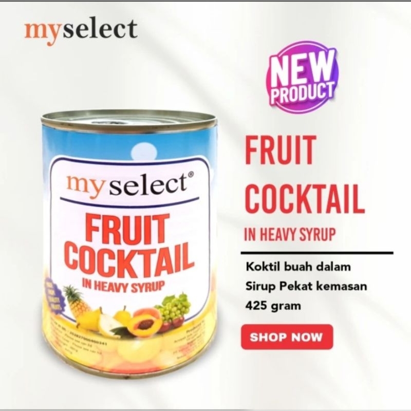 

BUAH KALENG FRUIT KOKTIL HALVES IN HEAVY SYRUP BUAH FRUIT KOKTIL 425GR MYA TASTE ORIGINAL