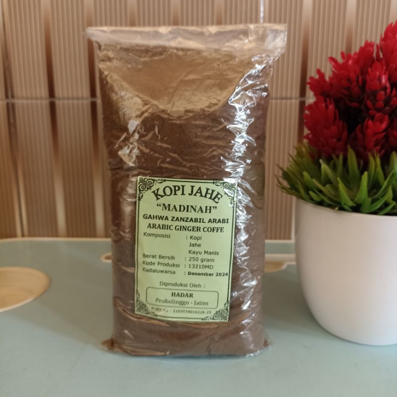 

KOPI ARAB KOPI JAHE MADINAH (NETTO:250 Gram, Cukup untuk 71 Cangkir Kopi Nikmat) GAHWA ZANZABIL ARABI ARABIC GINGER COFFE KOPI REMPAH ALAMI KOPI KAUM ARAB KOPI JAHE EMPRIT