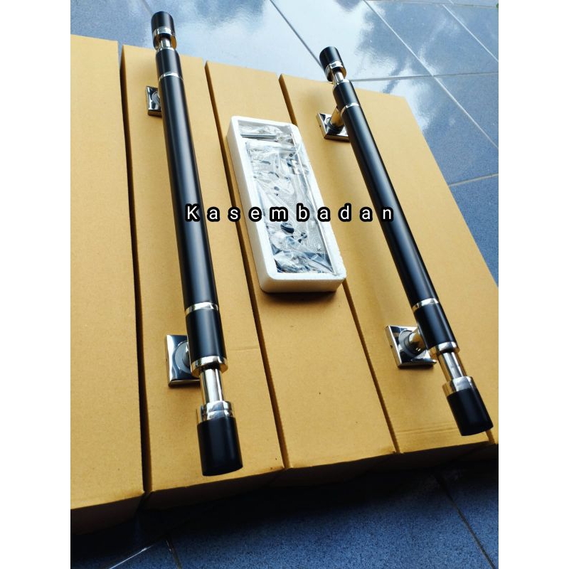 Handle pintu rumah tarikan pintu 33cm 45cm set kunci pintu gagang pintu